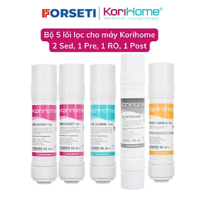 Mua Combo 5 lõi lọc nước Korihome hàng chính hãng dành cho máy lọc nước Korihome WPK-601-W  WPK-812  WPK-816  WPK-838 nhập khẩu Hàn Quốc
