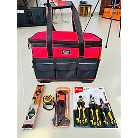 Mua Combo Đồ Nghề Sửa Chữa Chuyên Dụng – Túi Đựng 20in + Bộ Kìm CRV + Lục Giác + Thước Đo – Hỗ Trợ Thợ