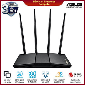 Router Wifi 6 Asus RT-AX1800HP MU-MIMO AiMesh AX1800Mbps (Xuyên tường) - Hàng Chính Hãng
