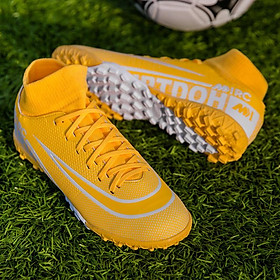 LCRTZKG JIEMIAO Sneaker Outdoor Giày bóng đá nam TF/FG Giày bóng đá cao mắt cá chân Giày chống trượt cho trẻ em