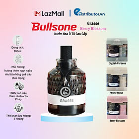 Nước Hoa Ô Tô Cao Cấp Bullsone Grasse Objet English Verbena/White Musk/Berry Blossom (100ml) - Hàng Chính Hãng - Nhiều Hương Lựa Chọn