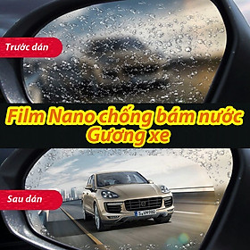 Bộ 2 miếng dán NANO chống đọng nước gương góc kính xe