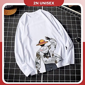 Áo thun tay dài form rộng unisex - Sweater Luffy