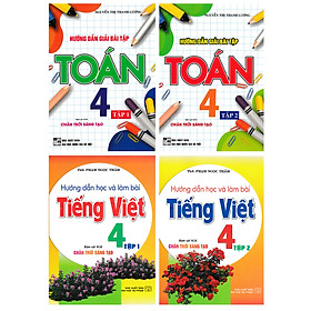 Hình ảnh Combo Hướng Dẫn Giải Bài Tập Toán 4 + Hướng Dẫn Học Và Làm Bài Tiếng Việt 4 (Bám Sát SGK Chân Trời Sáng Tạo) (Bộ 4 Cuốn) _HA