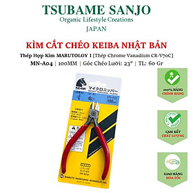 Kìm Cắt Chéo KEIBA MN-A04 / 100mm  & MN-A05 / 125mm Nhật Bản | Thép Hợp Kim MARUTOLOY 1 (Thép Chrom Vanadium CR-V70C)