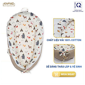 Nôi Vải Trẻ Em Cao Cấp Khang Home CRS Tiện Lợi Thoáng Mát Cho Bé Kích Thước 55x95cm