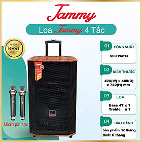 Mua Loa kéo hát karaoke bass 4 tấc Jammy F1544K - Công suất 500W- Hàng chính Hãng