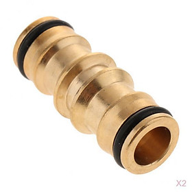 2 Pieces 1/2 Inch Brass Connector Hose Quick Connect