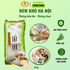 BÚN KHÔ HÀ NỘI (HỦ TIẾU/MIẾN GẠO) 500gr - - Hàng xuất khẩu Nhật