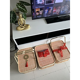 Mua Giỏ mây đựng trái cây picnic/ đi du lịch/ trang trí tiện lợi