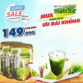 Bột trà xanh Matcha Gold - túi 100g