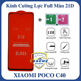 Mua Kính cường lực 21D dành cho Xiaomi Poco C40 full màn hình