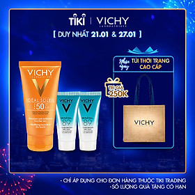 Bộ Kem Chống Nắng Không Gây Nhờn Rít Vichy Capital Soleil Dry Touch