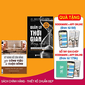 Hình ảnh Combo 2 Cuốn sách: Quản lý thời gian thông minh giúp cân bằng cuộc sống của bạn ( Quản lý thời gian thông minh của người thành đạt + Kỹ năng để cân bằng giữa công việc và cuộc sống ) 