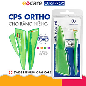 Bộ Bàn Chải Kẽ Cho Răng Niềng Curaprox CPS Ortho Pocket Set Có Hộp Đựng