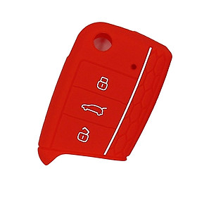 Flod Key Silicone 3Buttons Protective Case Cover For  2017 - Red