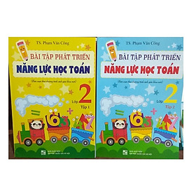 Combo Bài tập phát triển năng lực học toán lớp 2 (tập 1+2)