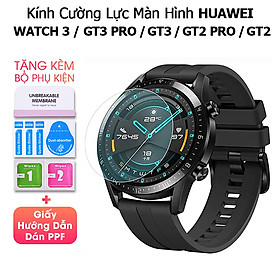 Mua Kính Cường Lực Màn Hình Dành Cho Huawei Watch 3 / GT / GT2 / GT2 Pro / GT3 / GT3 Pro 42mm 46mm Trong Suốt 3D Tặng kèm bộ phụ kiện dán - Handtown - Hàng Chính Hãng
