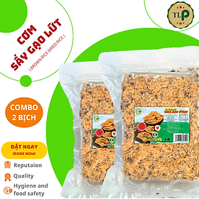 CƠM SẤY GẠO LỨT TÂN LỘC PHÁT COMBO 2 BỊCH - MỖI BỊCH 250G 