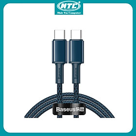Mua Cáp sạc nhanh TypeC to TypeC Baseus High Density Braided PD 100W 5A/20V  E-marker Chip  Data Cable - Hàng Chính Hãng