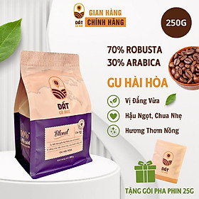 Cà Phê Blend Nguyên Chất Đất Cà Phê 250g - 70% Robusta & 30% Arabica | Pure Coffee Blend - Gu Hài Hòa