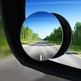 Gương cầu lồi xoay 360 độ có viền và không viền HT-1003 gắn gương chiếu hậu xe hơi ô tô xe máy loại cao cấp