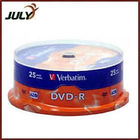 Mua Đĩa dvd trắng Đĩa trắng DVD Verbatim bánh xe 1 lốc 25 cái - JL - HÀNG CHÍNH HÃNG