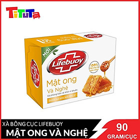 Xà Bông Cục Lifebuoy 90g Mật Ong & Nghệ Từ Thiên Nhiên Giúp Bảo Vệ Khỏi 99.9% Vi Khuẩn Gây Bệnh