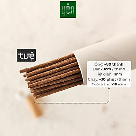 Mua Nhang Trầm Hương Không Tăm Yên Thảo Mộc Loại Tuệ Sạch Tự Nhiên Ít Khói An Toàn Dùng Thiền Thư Giãn