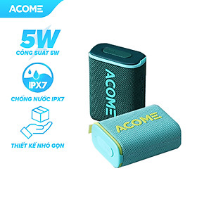 Mua Loa Bluetooth Nhỏ Gọn ACOME A7 Công Suất 5W Chống Nước IPX7 Bluetooth 5.0  Hàng Chính Hãng