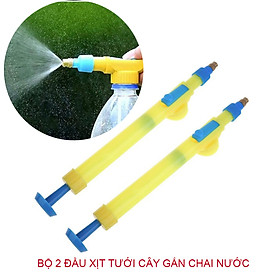 Bộ 2 đầu xịt tưới cây JJ1150 gắn chai nước hiện có