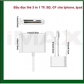 Mua ĐẦU ĐỌC THẺ NHỚ 3 IN 1 CHO IPHONE  IPAD