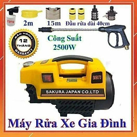 MÁY RỬA XE MINI-3500W GIA ĐÌNH SÂN VƯỜN  NHẬT BẢN