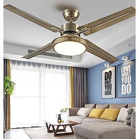 Mua Quạt trần đèn trang trí thông minh 5 cánh sắt - Tích hợp đa chức năng - Có điều khiển từ xa - có đèn - Hàng chính hãng Klasse