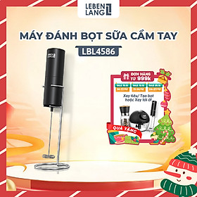 Máy đánh bọt cầm tay Lebenlang LBL4586, chạy bằng PIN 2A tiện lợi, công suất 10W – hàng chính hãng