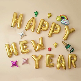 Hình ảnh Sét Bóng Trang Trí Năm Mới Happy New Year Chúc Mừng Năm Mới