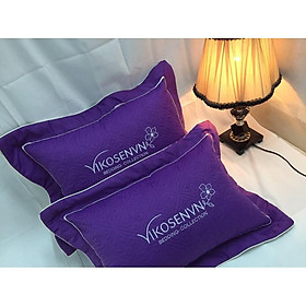 Vỏ gối đầu Cotton satin trần bông nhiều màu - 45cm x 65cm