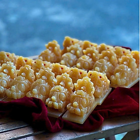 Cặp Tỳ Hưu Đá Hoàng Long – Màu Vàng Sang Trọng – 8cm và 10cm – Trang Trí Phòng Khách – Bàn Thờ