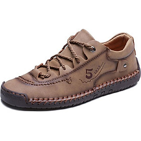 Oversized low-top hand-stitched shoes outdoor British casual shoes