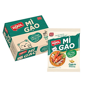 Thùng 24 Gói Mì Cung Đình Kool Mì Gạo Lẩu Tôm Chua Cay Kiểu Thái 84g