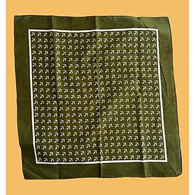 Khăn bandana cotton hình mỏ neo size 55x55cm - Maben