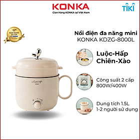 Mua Nồi Lẩu Điện Mini KONKA KDZG-8000L Ca Nấu Mì 2 Mức Công Suất  Thiết Kế Đẹp Mắt -HÀNG CHÍNH HÃNG