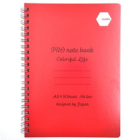 Sổ Lò Xo Twin Notebook Motto A5 100 Trang IRCN148-RE