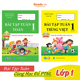 Combo Bài Tập Tuần Toán, Tiếng Việt Lớp 1 - Cùng Học Để Phát Triển Năng Lực - Học kì 2