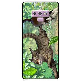 Ốp lưng in cho Samsung Note 9 Mẫu Bắt Mèo