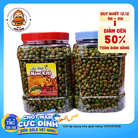 Hạt đậu hà lan rang tỏi ớt loại 1 (Giòn ngon - đậm vị) thương hiệu Nàng Khô - 1 Kí