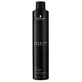 Keo xịt giữ kiểu tóc cứng Schwarzkopf OSIS+ Session Label Super Dry Fix Strong Hold Hairspray 500ml