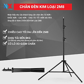 Mua Chân đèn cao 2m8 kim loại - gắn đèn livestream  softbox chụp hình  đèn flash  máy ảnh