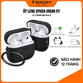 Ốp Lưng Spigen Urban Fit Black cho Apple AirPods Pro 2 Gen  – ACS05483 - Hàng Chính Hãng 