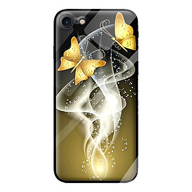 Ốp kính cường lực cho iPhone 7 bướm vàng 1 - Hàng chính hãng